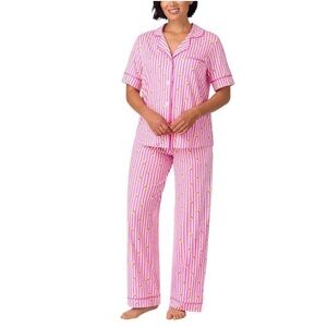 NWT Room Service brand Pink Stripes/ Lemons Pajamas size large
